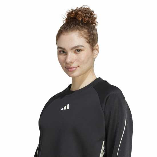 Дамски пуловери Adidas Stadium 3-Stripes Crewneck Sweatshirt Womens Adidas Stadium 3-Stripes Crewneck Sweatshirt Womens Дамски пуловери