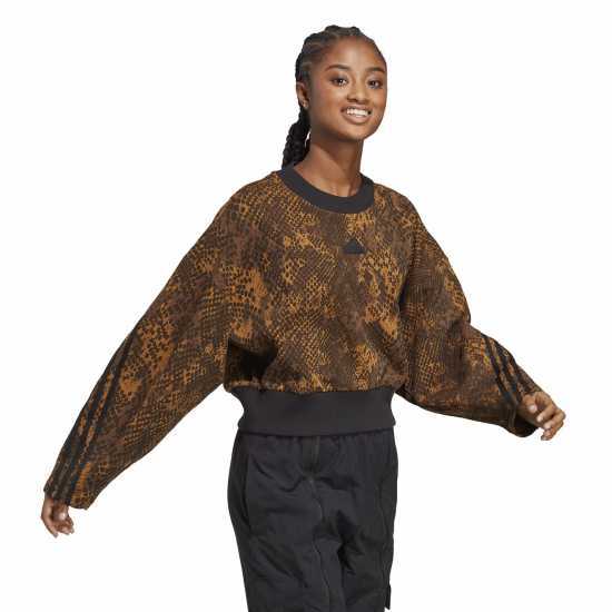 Adidas Future Icons 3-Stripes Sweatshirt Womens  Дамски суичъри и блузи с качулки
