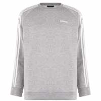Adidas Essentials Studio Lounge 3-Stripes Sweatshirt Wome Med Grey Дамски суичъри и блузи с качулки