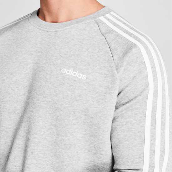 Adidas Studio Lounge 3-Stripes Sweatshirt Womens Средно сиво Дамски суичъри и блузи с качулки