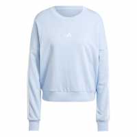 Adidas Studio Lounge 3-Stripes Sweatshirt Womens Свети синьо 