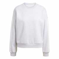 Adidas Essentials Studio Lounge 3-Stripes Sweatshirt Womens Adidas Essentials Studio Lounge 3-Stripes Sweatshirt Womens Grey