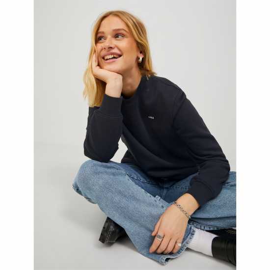Jjxx Abbie Long Sleeve Crew Sweatshirt Черно Дамско облекло плюс размер
