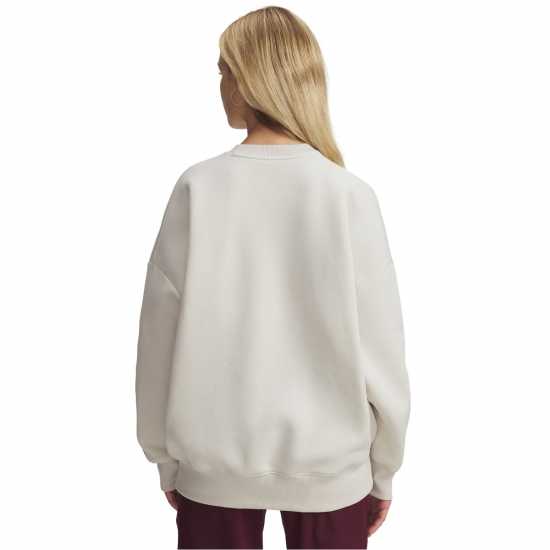 Under Armour Rival Flc Os Crew Ld54 Summit White Дамски пуловери