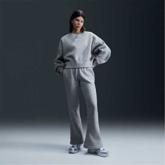 Nike Sportswear Phoenix Fleece Women's Over-Oversized Crewneck Sweatshirt Сив марл Дамски пуловери