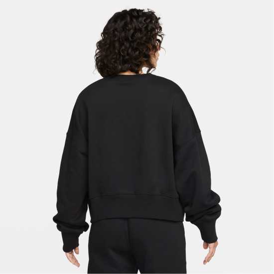 Nike Sportswear Phoenix Fleece Women's Over-Oversized Crewneck Sweatshirt Черно Nike Sportswear Phoenix Fleece Women's Over-Oversized Crewneck Sweatshirt Черно