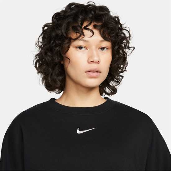 Nike Sportswear Phoenix Fleece Women's Over-Oversized Crewneck Sweatshirt Черно Nike Sportswear Phoenix Fleece Women's Over-Oversized Crewneck Sweatshirt Черно
