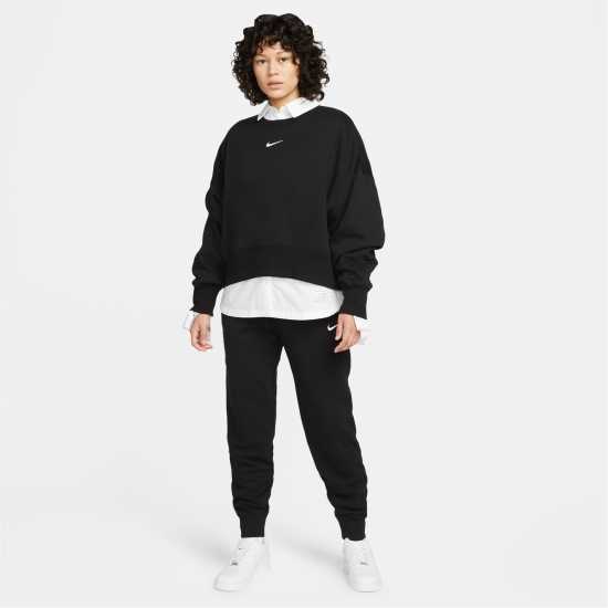 Nike Sportswear Phoenix Fleece Women's Over-Oversized Crewneck Sweatshirt Черно Nike Sportswear Phoenix Fleece Women's Over-Oversized Crewneck Sweatshirt Черно