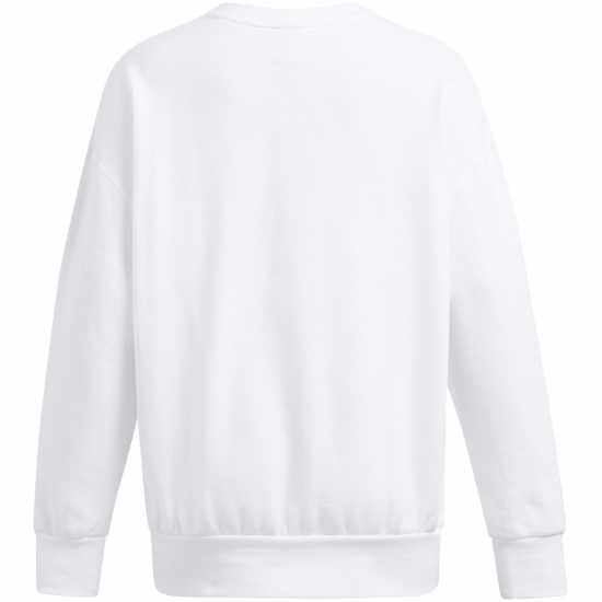 Under Armour Armour Essential Fleece Os Crew Sweatshirt Womens Бяло 