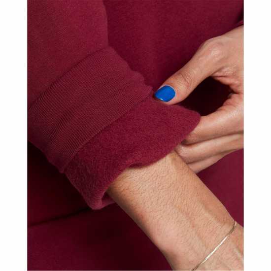 Under Armour Armour Essential Fleece Os Crew Sweatshirt Womens Red Дамски пуловери