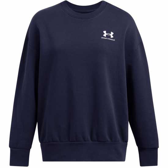 Under Armour Armour Essential Fleece Os Crew Sweatshirt Womens Синьо 