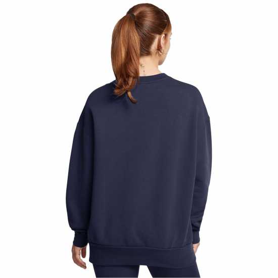 Under Armour Armour Essential Fleece Os Crew Sweatshirt Womens Синьо 