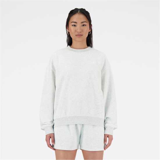New Balance Balance French Terry Crewneck Top Grey Marl Дамски пуловери