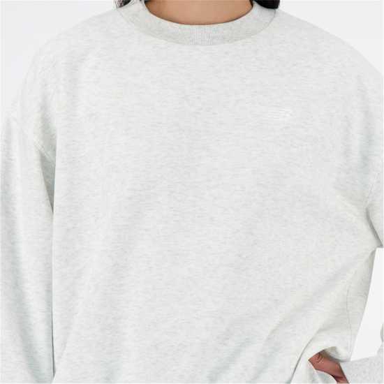 New Balance Balance French Terry Crewneck Top Grey Marl Дамски пуловери