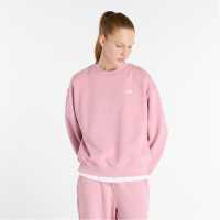 New Balance Balance French Terry Crewneck Top Pink Дамски пуловери