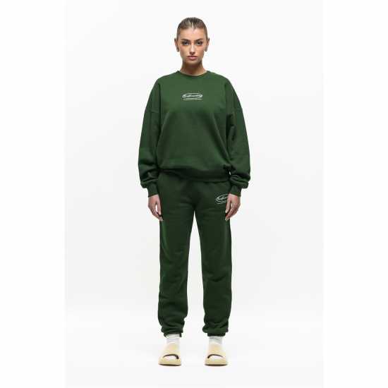Дамски пуловери Good For Nothing Oval Sweatshirt Dark Green Good For Nothing Oval Sweatshirt Dark Green Дамски пуловери