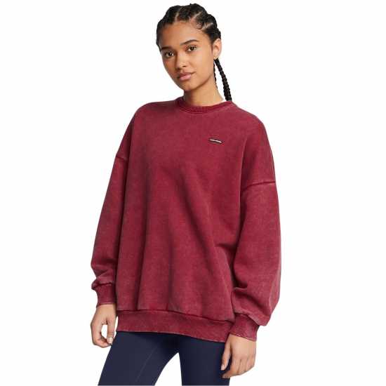 Under Armour Women's Icon Crew Sweatshirt Червено 