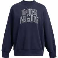 Under Armour Icon Hwt Os Crew Ld99 Blue Дамски пуловери