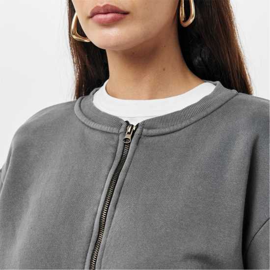 Дамски пуловери Пилотско Яке Missy Empire Bomber Jacket Sweatshirt Womens Угъл Пилотско Яке Missy Empire Bomber Jacket Sweatshirt Womens Угъл Дамски пуловери