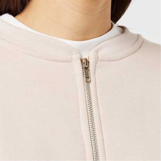 Пилотско Яке Missy Empire Bomber Jacket Sweatshirt Womens Крем Дамски пуловери