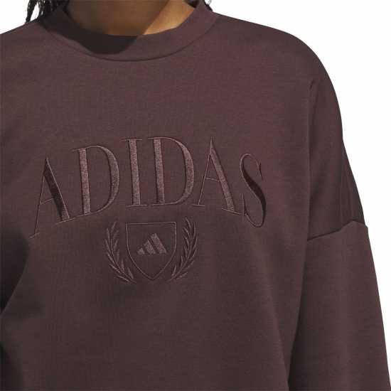 Adidas Cozy Holiday Graphic Sweatshirt Womens  