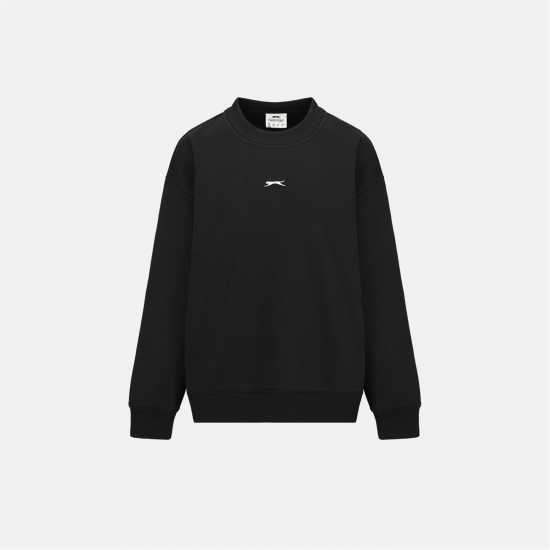 Slazenger Crew Jumper  Womens Black Дамски пуловери