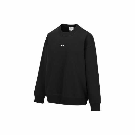 Slazenger Crew Jumper  Womens Black Дамски пуловери