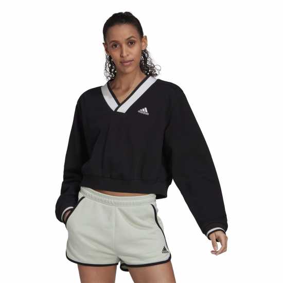Adidas W Cro Sweater Ld99  Дамски суичъри и блузи с качулки