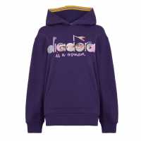 Diadora Eye Hoodie Sweater Womens Purple Glass Diadora Diadora Eye Hoodie Sweater Womens Purple Glass
