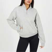 Brave Soul Bs Womens Funnel Neck Quarter Zip Sweatshirt With Pocket Brave Soul Bs Womens Funnel Neck Quarter Zip Sweatshirt With Pocket