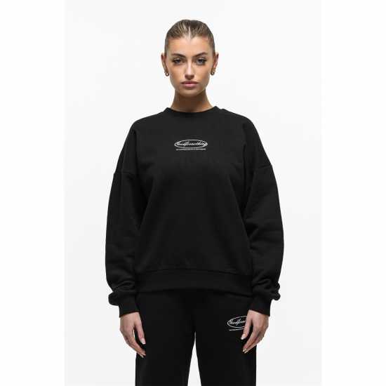 Good For Nothing Oval Sweatshirt Black  Дамски пуловери