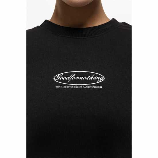 Good For Nothing Oval Sweatshirt Black  Дамски пуловери