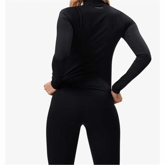 Gym King Womens Full Zip Funnel Performance Training Jackets Черно Gym King Womens Full Zip Funnel Performance Training Jackets Черно