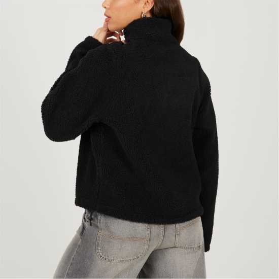 Brave Soul Bs Womens Quarter Zip Neck Fleece Sweatshirt With Adjustable Hem Brave Soul Bs Womens Quarter Zip Neck Fleece Sweatshirt With Adjustable Hem