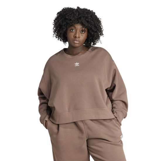Adidas Adicolor Essentials Crew Sweatshirt (Plus Size) Womens  Дамско облекло плюс размер