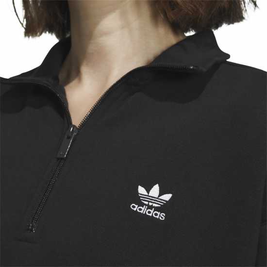 Adidas Essentials Half Zip Sweatshirt Womens  Дамски пуловери