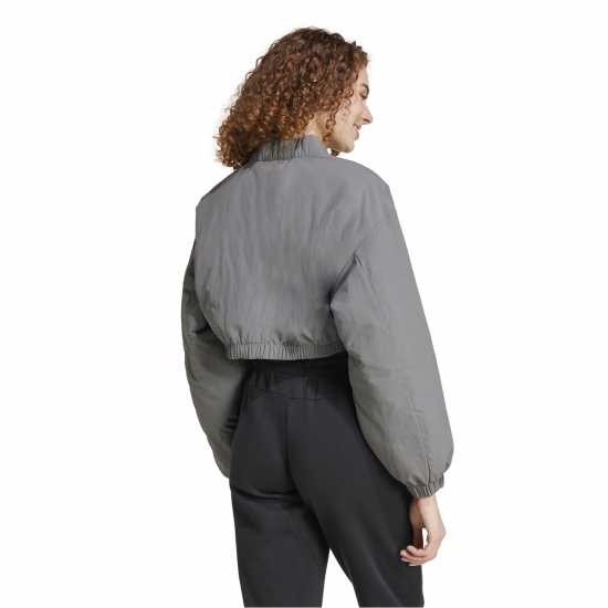 Adidas Пилотско Яке City Escape Padded Cropped Bomber Jacket Сива Четири Adidas Пилотско Яке City Escape Padded Cropped Bomber Jacket Сива Четири