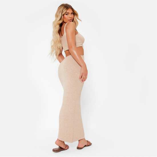 I Saw It First Knot Front Cut Out Knitted Maxi Dress  Дамски пуловери и жилетки