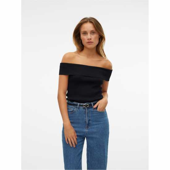 Дамски пуловери и жилетки Vero Moda Willow Off Top Ld99 Черно Vero Moda Willow Off Top Ld99 Черно Дамски пуловери и жилетки