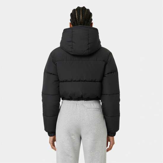 Jack Wills Women's Ritcher Water Resistant Wind Resistant Hooded Short Puffer Jacket  