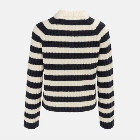 Miso Stripe Jumper Women Open Hem  