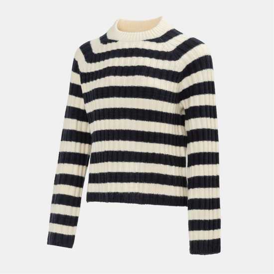 Miso Stripe Jumper Women Open Hem  