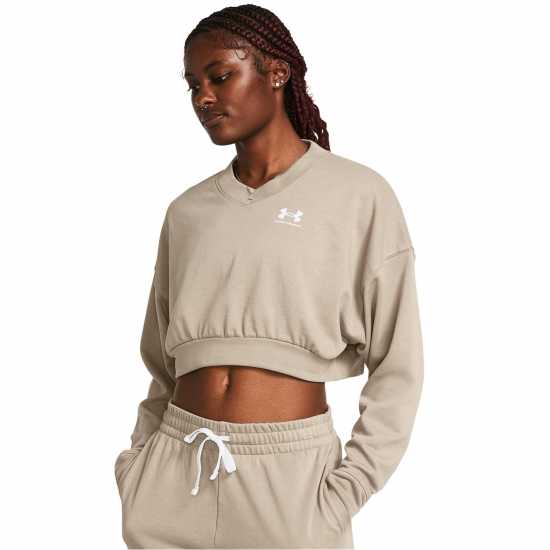 Under Armour Women's Rival Terry Cropped Sweatshirt  