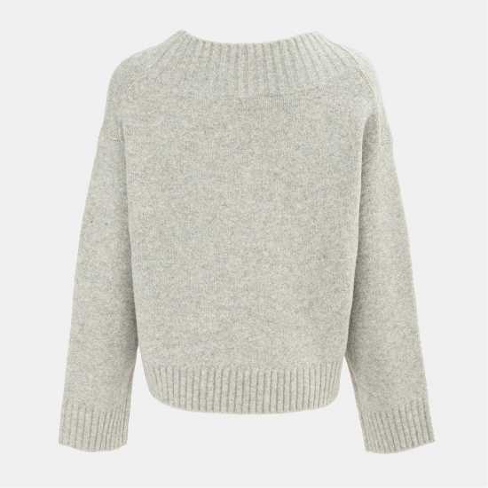 Miso Плетен Пуловер V Neck Knit Jumper Women Miso Плетен Пуловер V Neck Knit Jumper Women