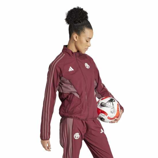 Дамски полар Adidas Bayern Munich Anthem Jacket 2024 2025 Womens Adidas Bayern Munich Anthem Jacket 2024 2025 Womens Дамски полар