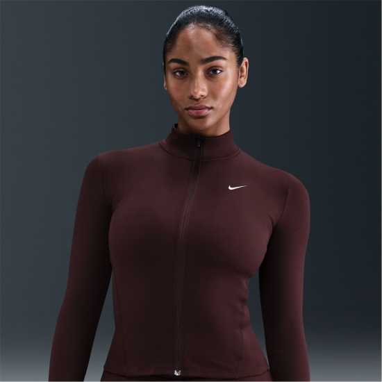 Nike One Fz Perf Jkt Ld00 Burgundy Crush Дамски якета и палта