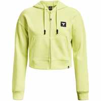 Under Armour Women's Project Rock Heavyweight Terry Full-Zip Fade/White Дамски полар
