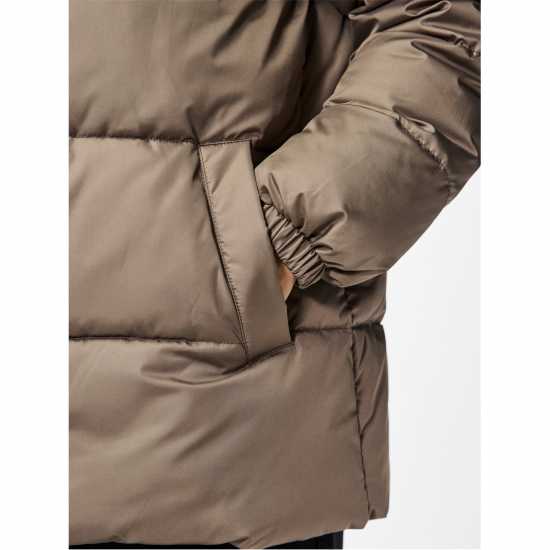 Pieces Women's Quilted Hooded Medium Puffer Jacket Pieces Women's Quilted Hooded Medium Puffer Jacket