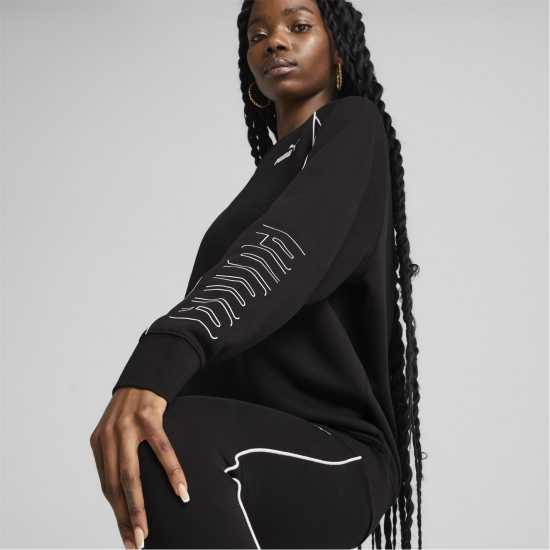 Puma Sport Crew Swtr Ld99 Черно Пума Дамски пуловери