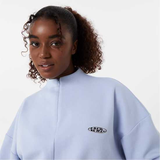Дамски полар Jack Wills Zip Through Funnel Sweat Jack Wills Zip Through Funnel Sweat Дамски полар